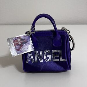 Victoria's Secret Purple Dream ANGEL Mini Purse Bag Keychain